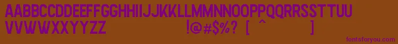 Highstories Sans Font – Purple Fonts on Brown Background