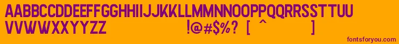 Highstories Sans Font – Purple Fonts on Orange Background