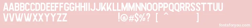Highstories Sans Font – White Fonts on Pink Background