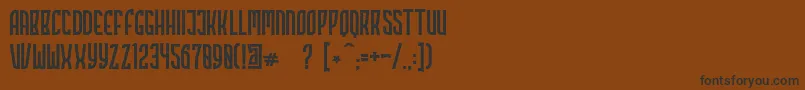Highstories Stamp Font – Black Fonts on Brown Background