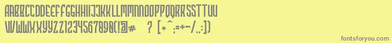 Highstories Stamp Font – Gray Fonts on Yellow Background