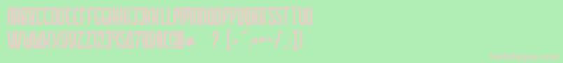 Highstories Stamp Font – Pink Fonts on Green Background