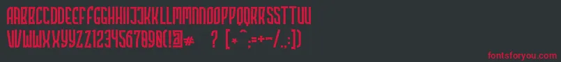 Highstories Stamp Font – Red Fonts on Black Background