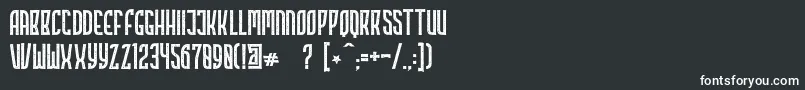Highstories Stamp Font – White Fonts on Black Background
