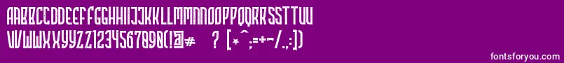 Highstories Stamp Font – White Fonts on Purple Background