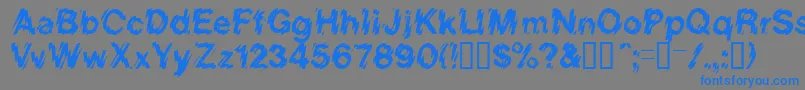 HighVoltage-Schriftart – Blaue Schriften auf grauem Hintergrund