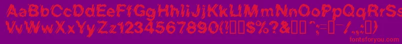 HighVoltage Font – Red Fonts on Purple Background