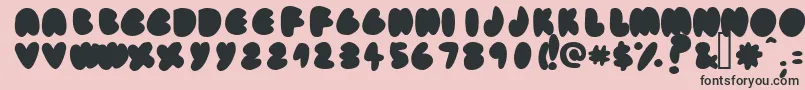 Fatassfi Font – Black Fonts on Pink Background