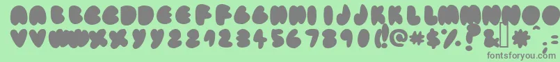 Fatassfi Font – Gray Fonts on Green Background