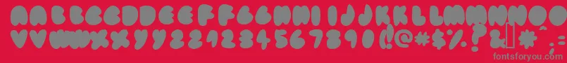 Fatassfi Font – Gray Fonts on Red Background