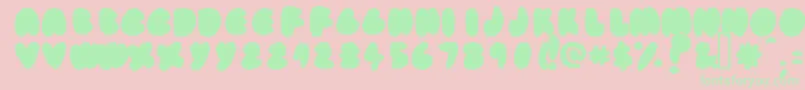 Fatassfi Font – Green Fonts on Pink Background