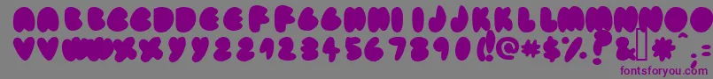 Fatassfi Font – Purple Fonts on Gray Background