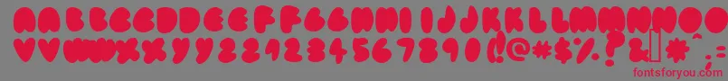 Fatassfi Font – Red Fonts on Gray Background