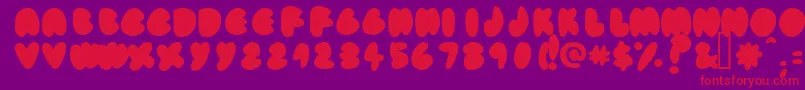 Fatassfi Font – Red Fonts on Purple Background