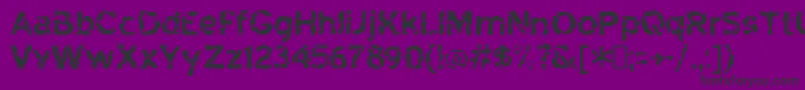 highway to heck Font – Black Fonts on Purple Background