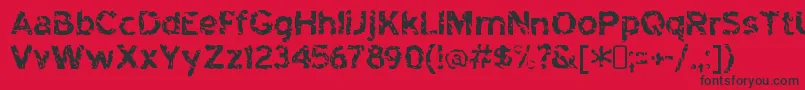 highway to heck Font – Black Fonts on Red Background