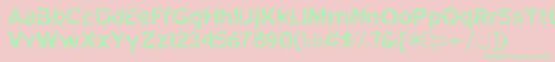 highway to heck Font – Green Fonts on Pink Background