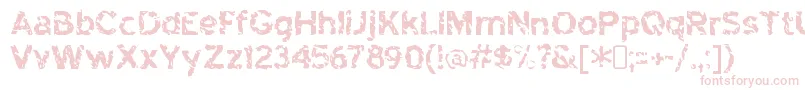 highway to heck Font – Pink Fonts on White Background