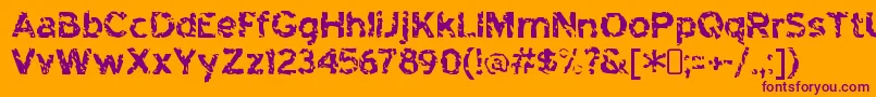 More about highway to heck Font highway to heck Font – Purple Fonts on Orange Background