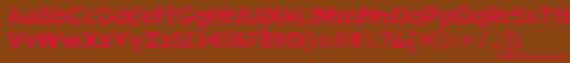 highway to heck Font – Red Fonts on Brown Background
