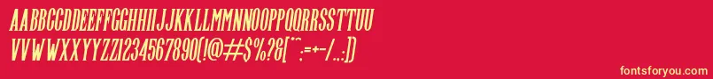 More about Highwind Italic Font Highwind Italic Font – Yellow Fonts on Red Background