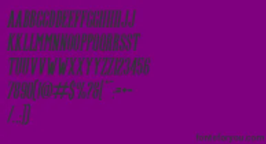 Highwind Italic font – Black Fonts On Purple Background