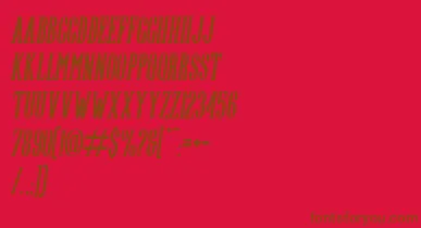 Highwind Italic font – Brown Fonts On Red Background