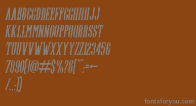Highwind Italic font – Gray Fonts On Brown Background
