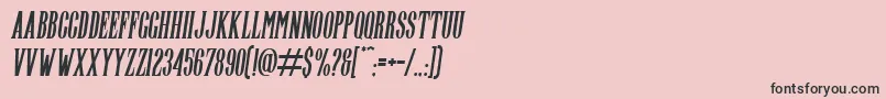 Highwind Italic-Schriftart – Schwarze Schriften auf rosa Hintergrund