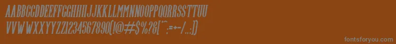 Шрифт Highwind Italic – серые шрифты на коричневом фоне