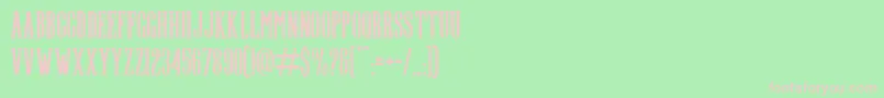 Highwind Font – Pink Fonts on Green Background