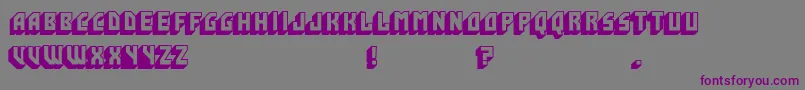 Hijo Puta Peligroso Font – Purple Fonts on Gray Background
