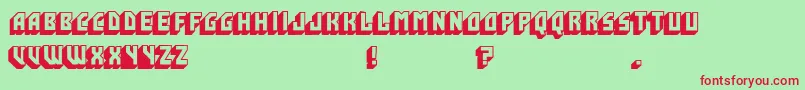 Hijo Puta Peligroso Font – Red Fonts on Green Background