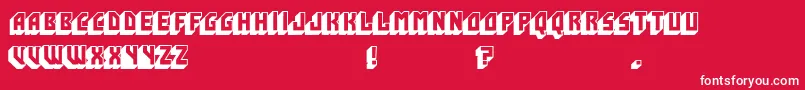 Hijo Puta Peligroso Font – White Fonts on Red Background