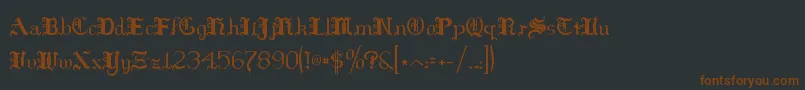 Hilds    Font – Brown Fonts on Black Background