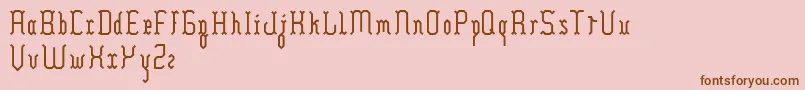 Hilia Font – Brown Fonts on Pink Background