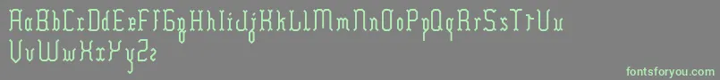 Шрифт Hilia – зелёные шрифты на сером фоне
