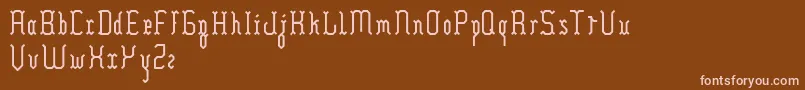 Шрифт Hilia – розовые шрифты на коричневом фоне
