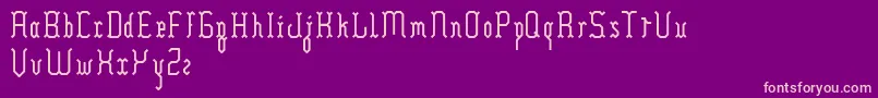 Hilia Font – Pink Fonts on Purple Background