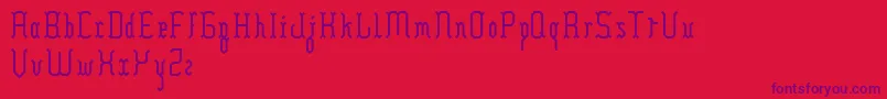 Hilia Font – Purple Fonts on Red Background