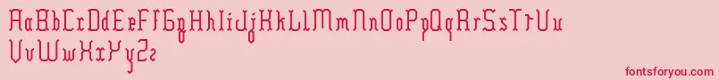 Hilia Font – Red Fonts on Pink Background