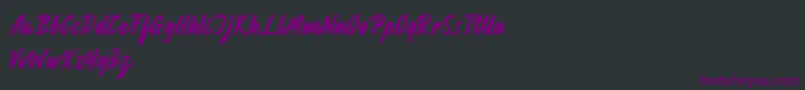 Hillend Font – Purple Fonts on Black Background
