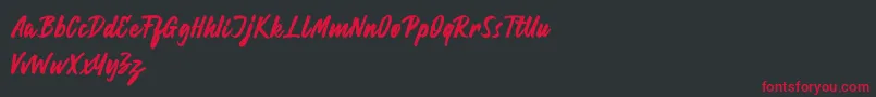 Hillend Font – Red Fonts on Black Background