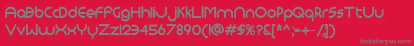 Monoglyceride ffy Font – Gray Fonts on Red Background