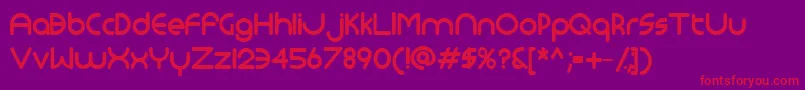 Monoglyceride ffy Font – Red Fonts on Purple Background