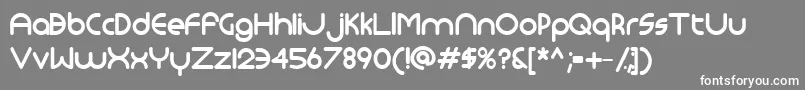 フォントMonoglyceride ffy – 灰色の背景に白い文字