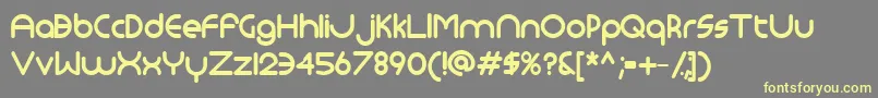 Шрифт Monoglyceride ffy – жёлтые шрифты на сером фоне