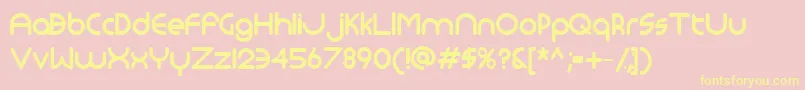 Monoglyceride ffy Font – Yellow Fonts on Pink Background