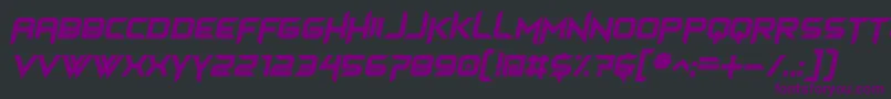 himagsikan italic Font – Purple Fonts on Black Background