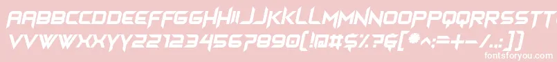 himagsikan italic Font – White Fonts on Pink Background